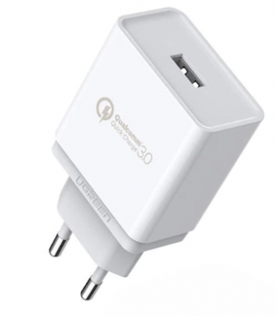 INCARCATOR retea Ugreen, \\"CD122\\" Quick Charge 18W, 1 x USB 5V/3A, alb \\"10133\\" (include timbru verde 0.75 lei) - 6957303811335 [1]