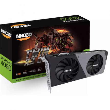 INNO3D GEFORCE RTX 4060 TWIN X2 OC (2490MHz/ 17Gbps) / 8GB GDDR6 / 128-bit/ DP+DP+DP+HDMI /VA51N / AD1074730 [0]