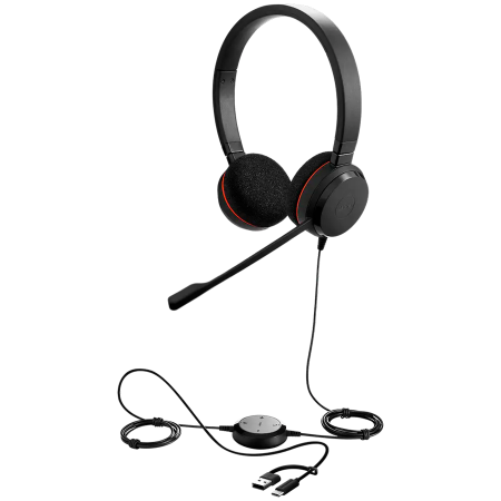 Data Storage - JABRA Evolve 20, Stereo UC, USB C/A adapter