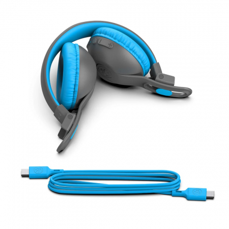 JLAB JBuddies Studio 2 Kids Wireless Headphones - Blue/Gray [6]