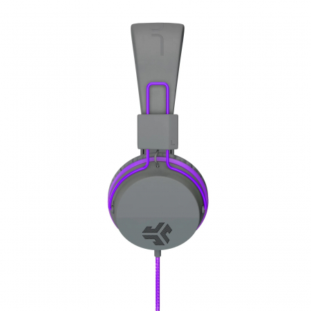 JLAB JBuddies Studio Kids Wired Headphones - Grey/Purple [1]