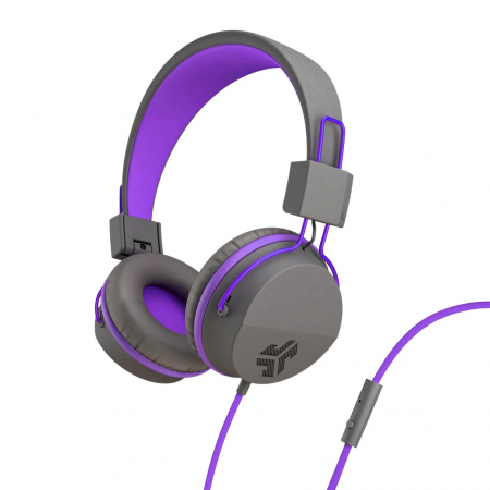 Laptop, Tablete & Telefoane - JLAB JBuddies Studio Kids Wired Headphones - Grey/Purple
