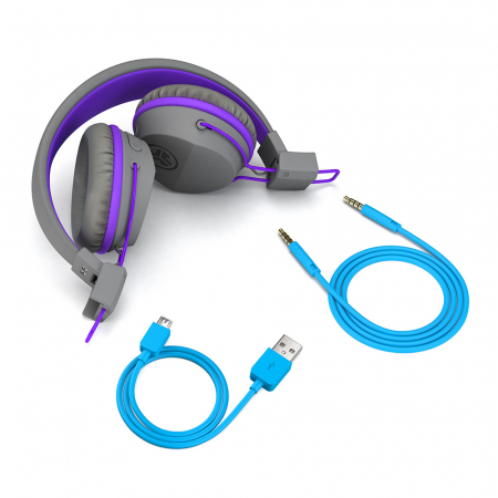 JLAB JBuddies Studio Kids Wireless (2020) - Graphite / Purple [2]
