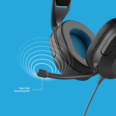 JLAB Nightfall Wired Gaming Headset - Black [9]