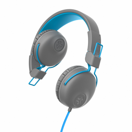 JLAB Studio Wired On Ear Headphones Grey/Blue [3]