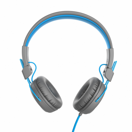 JLAB Studio Wired On Ear Headphones Grey/Blue [2]