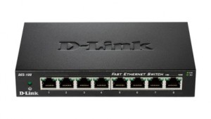 Retelistica & Supraveghere - Switch unmanaged  8 port-uri 10/100M, carcasa metalica, D-LINK 