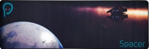 Mouse Pad - PAD gaming SPACER 900 x 300 x 3 mm, material : spuma din cauciuc natural + tesatura 