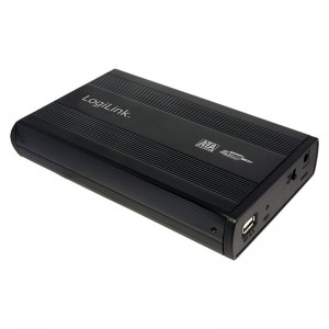 Accesorii PC - RACK EXTERN 3.5" USB2.0/SATA, Alu, black, LOGILINK 