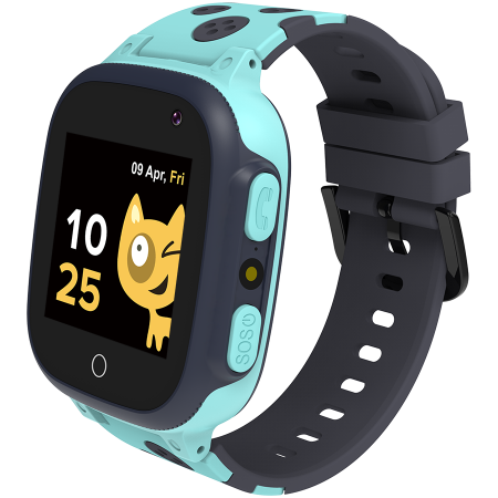 Kids smartwatch, 1.44 inch colorful screen,  GPS function, Nano SIM card, 32+32MB, GSM(850/900/1800/1900MHz), 400mAh battery, compatibility with iOS and android, Blue, host: 52.9*40.3*14.8mm, strap: 2 [1]