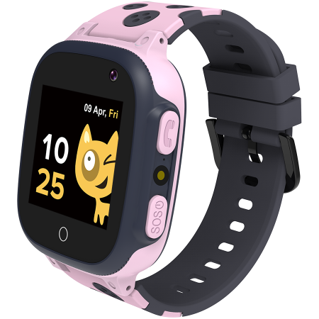 Kids smartwatch, 1.44 inch colorful screen, GPS function, Nano SIM card, 32+32MB, GSM(850/900/1800/1900MHz), 400mAh battery, compatibility with iOS and android, Pink, host: 52.9*40.3*14.8mm, strap: 23 [2]