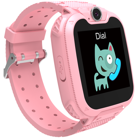 Kids smartwatch, 1.54 inch colorful screen, Camera 0.3MP, Mirco SIM card, 32+32MB, GSM(850/900/1800/1900MHz), 7 games inside, 380mAh battery, compatibility with iOS and android, red, host: 54*42.6*13. [2]