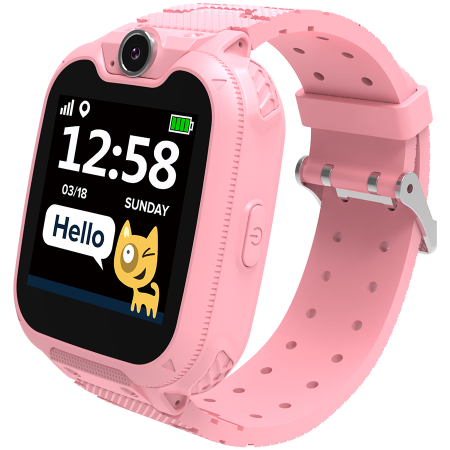 CANYON Tony KW-31, Kids smartwatch, 1.54 inch colorful screen, Camera 0.3MP, Mirco SIM card, 32+32MB, GSM(850/900/1800/1900MHz), 7 games inside, 380mAh battery, compatibility with iOS and android, red [1]