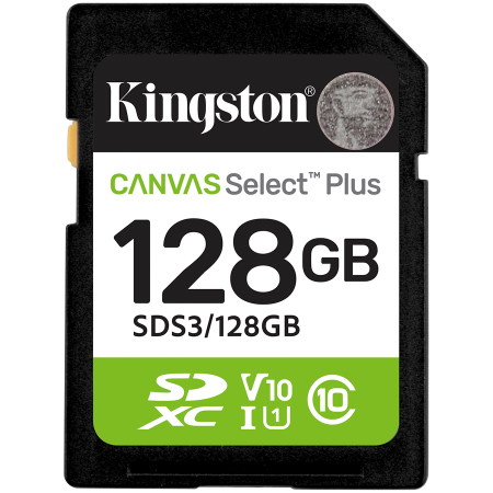 Sisteme PC & Periferice - Kingston 128GB SDXC Canvas Select Plus Gen3 150MB/s C10 UHS-I U1 V10