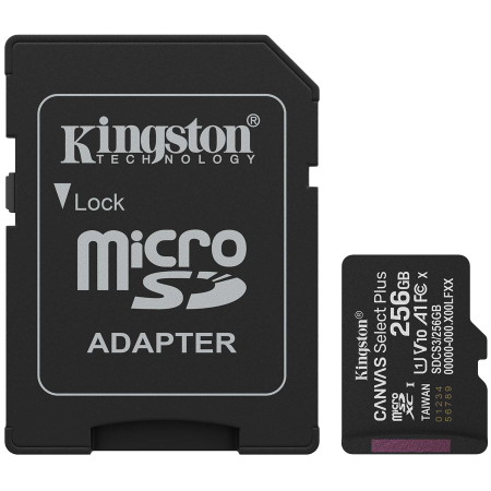 Sisteme PC & Periferice - Kingston 256GB microSDXC Canvas Select Plus Gen3 150MB/s A1 Card + Adapter