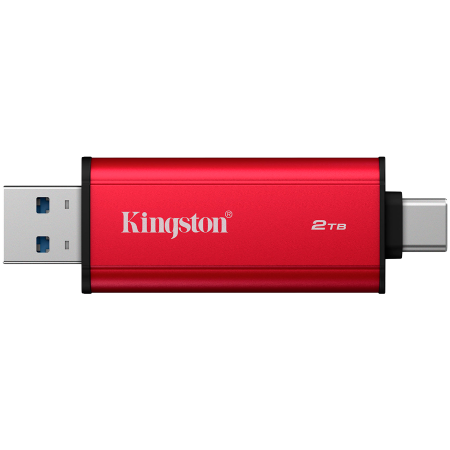 Kingston 2TB Dual USB-A/C Portable SSD, Up to 1050MB/s USB 3.2 Gen 2 [1]