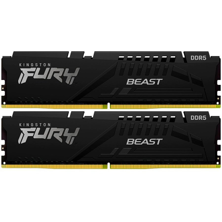Memorii - Kingston 32GB 6000MT/s DDR5 CL30 DIMM (Kit of 2) FURY Beast Black EXPO