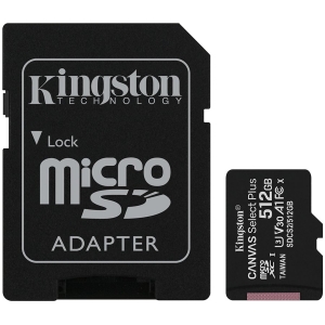 Sisteme PC & Periferice - Kingston 512GB micSDXC Canvas Select Plus 100R A1 C10 Card + ADP, EAN: 740617298727