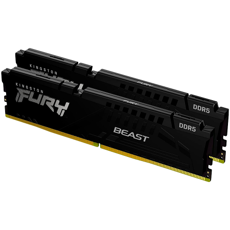 Memorii - Kingston 64GB 6000MT/s DDR5 CL36 DIMM (Kit of 2) FURY Beast Black EXPO, EAN: 740617331707