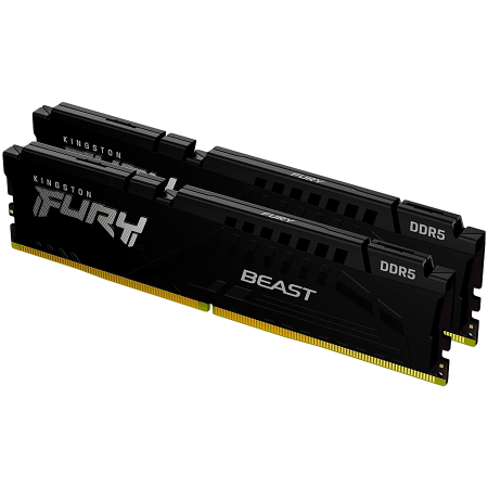 Memorii - Kingston DRAM 32GB 5600MT/s DDR5 CL40 DIMM (Kit of 2) FURY Beast Black XMP