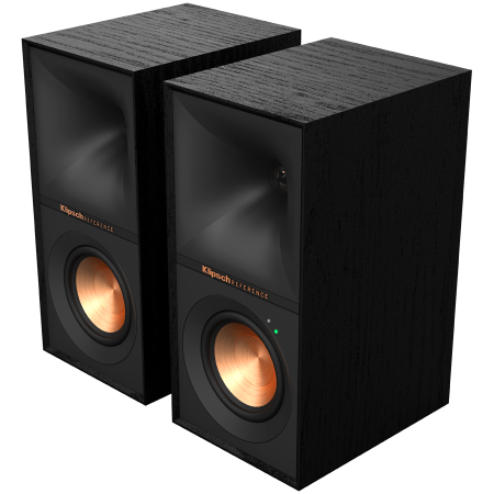 Klipsch Reference R-40PM, Powered Bookshelf Speakers, Black, Pair [1]