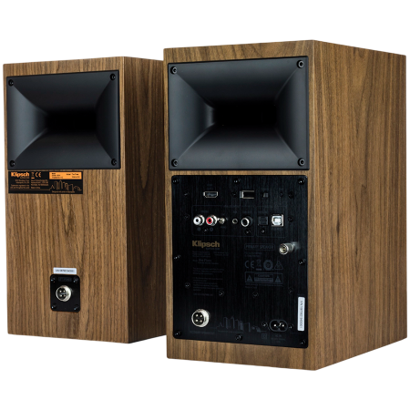 Klipsch The Fives Powered Speakers (Walnut, Pair) [2]