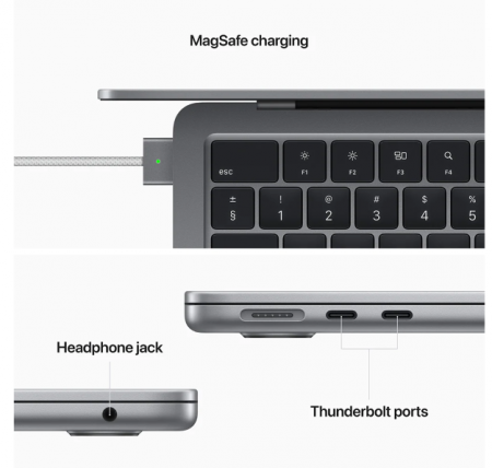Apple MacBook Air 13.6: Space Grey/M2/8C GPU/8GB/256GB-ZEE [2]