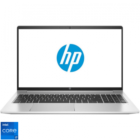 Laptop HP 15.6'' ProBook 450 G9, FHD, Procesor Intel® Core™ i7-1255U (12M Cache, up to 4.70 GHz), 8GB DDR4, 512GB SSD, Intel Iris Xe, Free DOS, Silver [0]