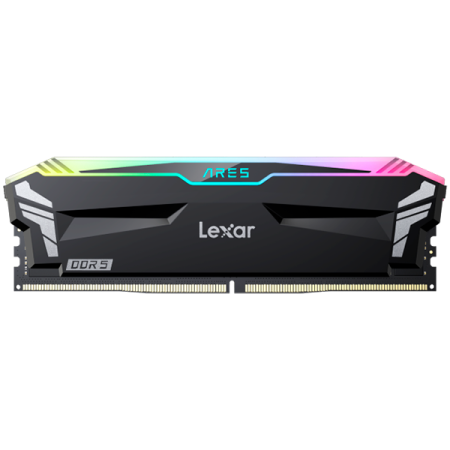 Memorii - Lexar 32GB Kit (2x16GB) Ares DDR5 6000 CL32 1.35V heatsink, Non-RGB lighting, Dual pack, Black Color
