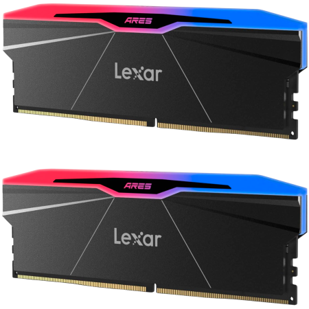 Lexar Ares 2nd Gen 32GB DDR5 6000 (2x16GB KIT) CL30 DIMM, 1.35V, heatsink, RGB, Black [1]