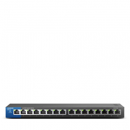 Linksys 16-Port Desktop Gigabit Switch (LGS116) - Black [1]