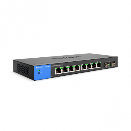 Linksys 8-Port Managed Gigabit Switch + 2 SFP Ports - Black [0]