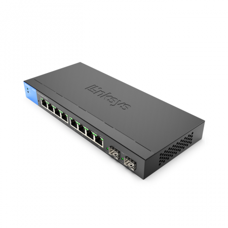 Linksys 8-Port Managed Gigabit Switch + 2 SFP Ports - Black [1]