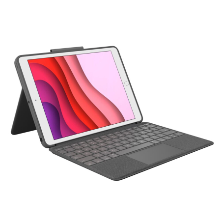 Tablete & accesorii - Logitech Combo Touch Detachable backlit keyboard case for iPad (7th, 8th, and 9th gen) - Graphite - UK