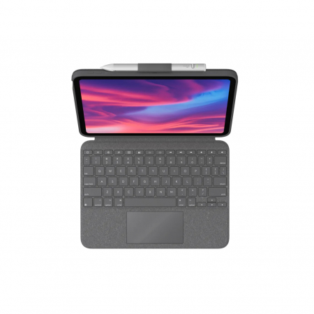 Logitech Combo Touch Detachable backlit keyboard case with trackpad and Smart Connector for iPad (10th gen) - Oxford Grey - UK [5]