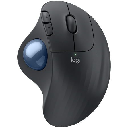 Mouse - LOGITECH ERGO M575S Wireless Trackball - GRAPHITE+BLUE BALL - BT - EMEA28-935