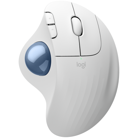 Mouse - LOGITECH ERGO M575S Wireless Trackball - OFFWHITE+BLUE BALL - BT - EMEA28-935