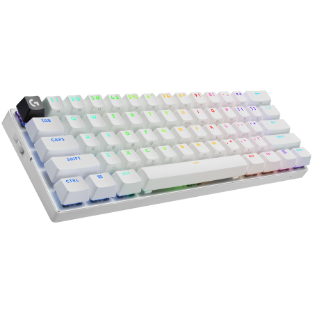 LOGITECH G PRO X 60 LIGHTSPEED Wireless Gaming Keyboard (Tactile) - WHITE - US INT'L - 2.4GHZ/BT - EMEA28-935 - TACTILE SWITCH [1]