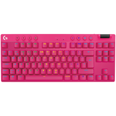 Tastaturi Gaming - LOGITECH G PRO X TKL LIGHTSPEED Mechanical Gaming Keyboard - MAGENTA - US INT'l - TACTILE