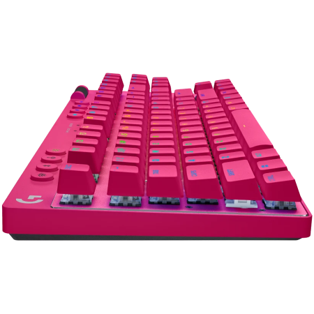 LOGITECH G PRO X TKL LIGHTSPEED Mechanical Gaming Keyboard - MAGENTA - US INT'l - TACTILE [2]