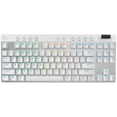 Tastaturi Gaming - LOGITECH G PRO X TKL LIGHTSPEED Mechanical Gaming Keyboard - WHITE - US INT'L - TACTILE