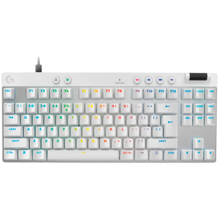 Tastaturi Gaming - LOGITECH G PRO X TKL RAPID Gaming Keyboard - WHITE - US INT'L - USB - EMEA28i-935 - LINEAR