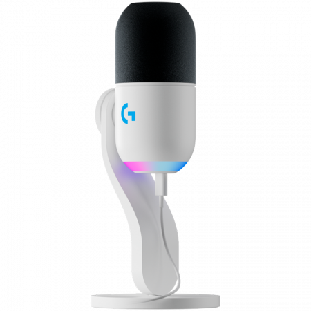 Microfoane & Casti Gaming - LOGITECH G Yeti GX RGB Gaming Microphone - LIGHTSYNC - OFF WHITE - USB