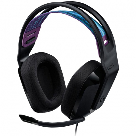 Microfoane & Casti Gaming - LOGITECH G335 Wired Gaming Headset - BLACK - 3.5 MM - EMEA - 914