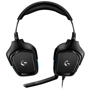 LOGITECH G432 Wired Gaming Headset 7.1 - LEATHERETTE - BLACK/BLUE - USB [1]