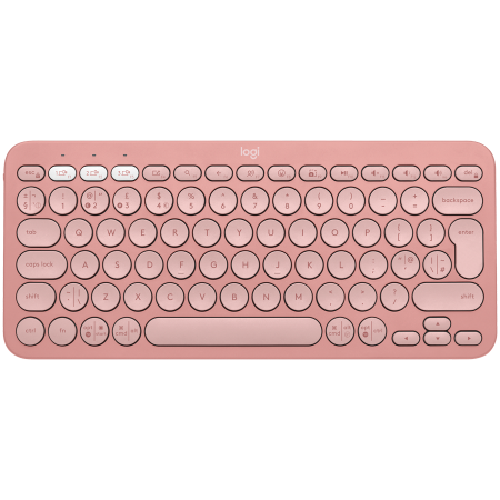 Sisteme PC & Periferice - Logitech Pebble Keys 2 Slim, minimalist Bluetooth keyboard with customizable keys - Tonal Rose - US