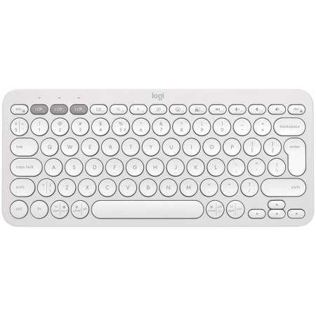 Sisteme PC & Periferice - Logitech Pebble Keys 2 Slim, minimalist Bluetooth keyboard with customizable keys - Tonal White - US