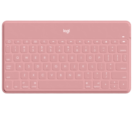 Sisteme PC & Periferice - Logitech Keys-to-go Ultra-light, Ultra-Portable Bluetooth Keyboard for iPhone, iPad, Apple TV and Mac - Blush - US