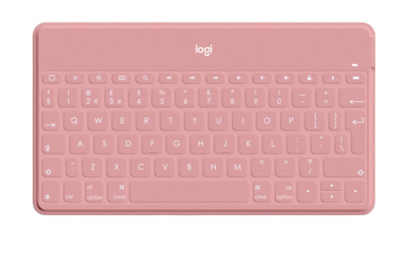 Sisteme PC & Periferice - Logitech Keys-to-go Ultra-light, Ultra-Portable Bluetooth Keyboard for iPhone, iPad, Apple TV and Mac - BlushPink - UK