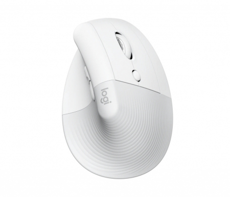 Mouse - Logitech Lift for Mac Vertical Ergonomic Mouse - Off-White/Pale Grey